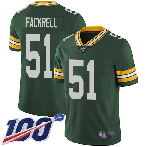 Green Bay Packers Limited Green Men #51 Fackrell Kyler Home Jersey Nike NFL 100th Season Vapor Untouchable